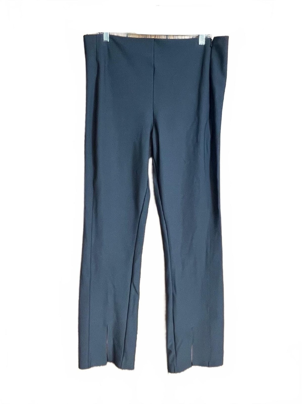 Athleta slate gray pants with front slits 14